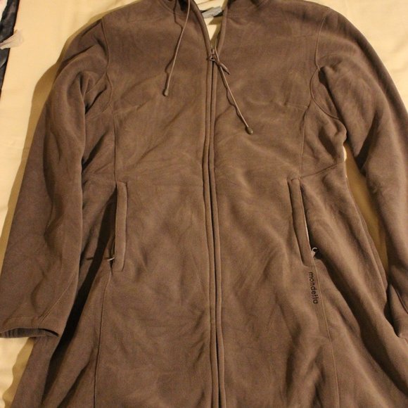 Brown Mondetta Fleece Jacket Large - Picture 1 of 5